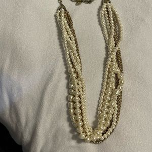 Costume Pearl and Gold necklace from Chicos